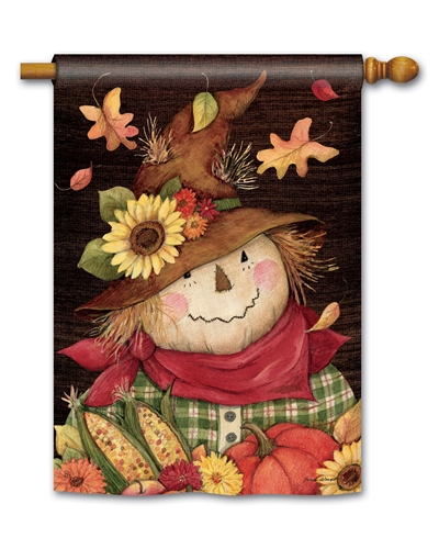 Autumn Scarecrow BreezeArt Standard House Flag