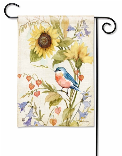 Bee Spring Bluebird BreezeArt Garden Flag