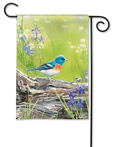 Meadow Bluebird BreezeArt Garden Flag