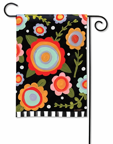 Tossed Flowers BreezeArt Garden Flag