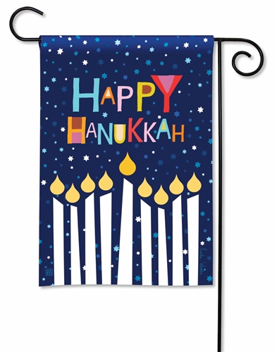 Happy Hanukkah BreezeArt Garden Flag