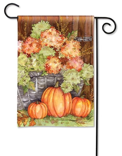 Fall Hydrangeas BreezeArt Garden Flag