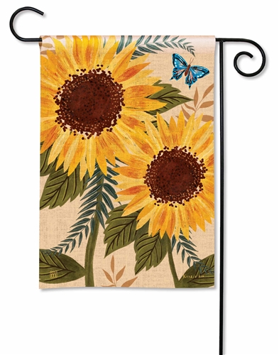 Sunflowers & Butterfly BreezeArt Garden Flag