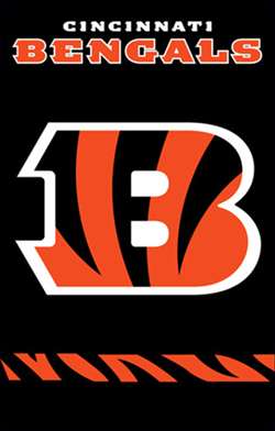 Cincinnati Bengals Double Sided Garden Flag